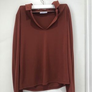 Zara basics collared blouse